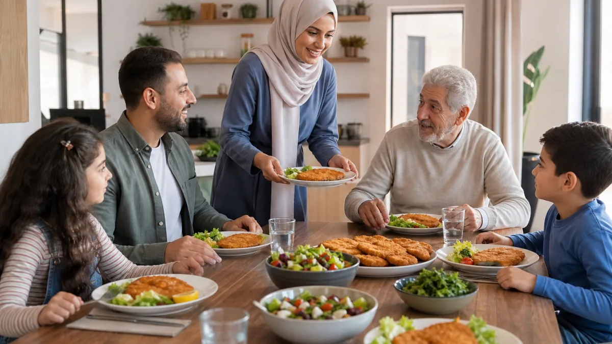 خرید شنیسل برای خانوادهها با ترکیب مرغ و پنیر