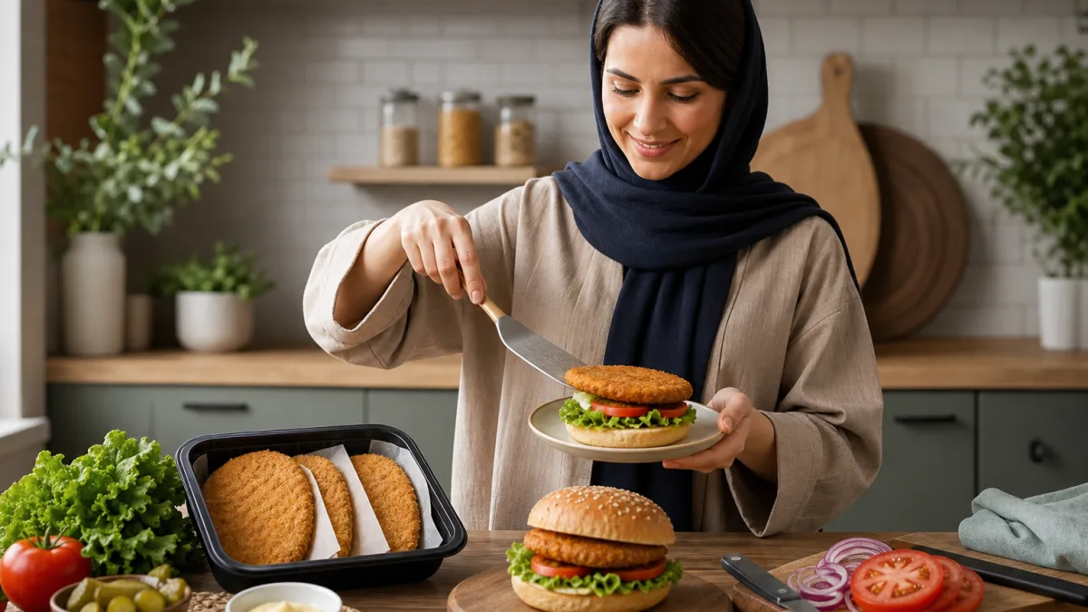 شنیسل گیاهی آژیل با جنس گیاهی